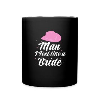 Cowboy Cowboy bottes Western cadeau - Mug uni - noir - Devant