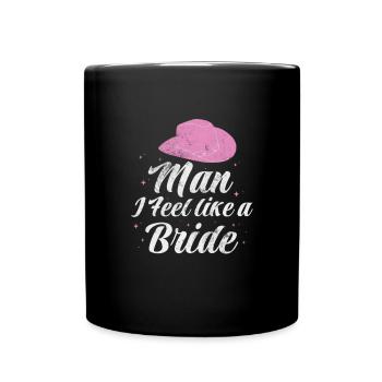 Cowboy - Tasse einfarbig - Schwarz - Vorne