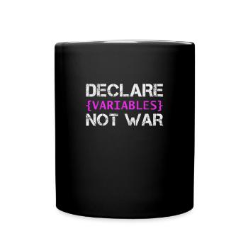 Hacker - Tasse einfarbig - Schwarz - Vorne