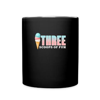 Crème glacée Crème glacée Crème glacée Cadeau d’été - Mug uni - noir - Devant