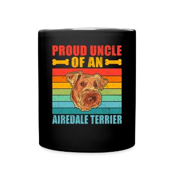 Airedale Terrier Gifts - Tasse einfarbig - Schwarz - Vorne