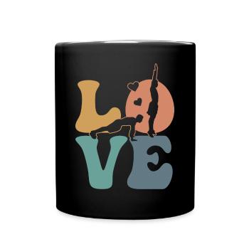 Burpees Workout Fitnessstudio - Tasse einfarbig - Schwarz - Vorne