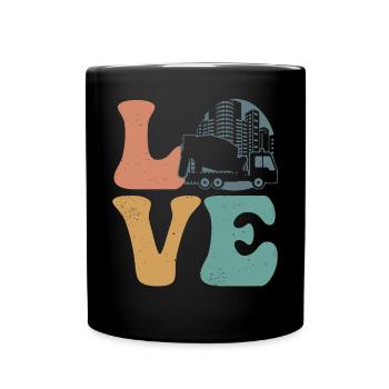 Cement Mixer Concrete Mixer Concrete Paver - Full Colour Mug - black - Front