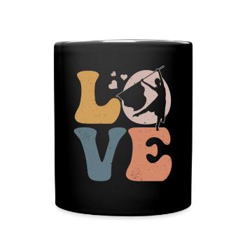 Flag Guard Marching Band - Full Colour Mug - black - Front