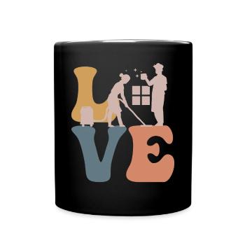 Nettoyeur de gardien de gardien - Mug uni - noir - Devant