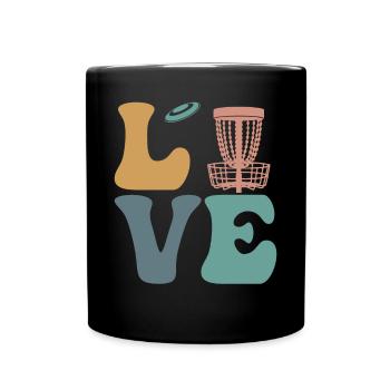 Disc Golf Disc Golfing Disc Golfer - Full Colour Mug - black - Front