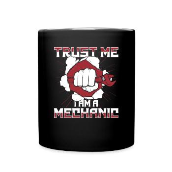 Croyez-moi, je suis mécanicien, mécatronicien, maître, automobile, - Mug uni - noir - Devant