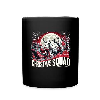 Christmas Squad - Tasse einfarbig - Schwarz - Vorne
