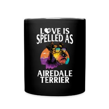 Cadeaux Airedale Terrier - Mug uni - noir - Devant