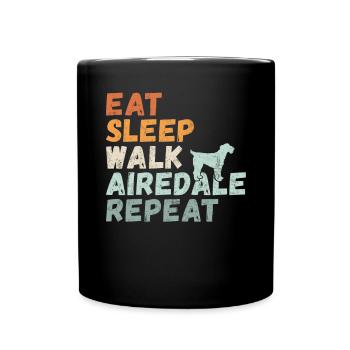 Cadeaux Airedale Terrier - Mug uni - noir - Devant
