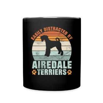 Cadeaux Airedale Terrier - Mug uni - noir - Devant