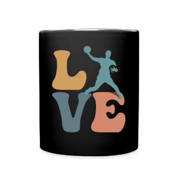 Équipe de ballon-chasseur - Mug uni - noir - Devant