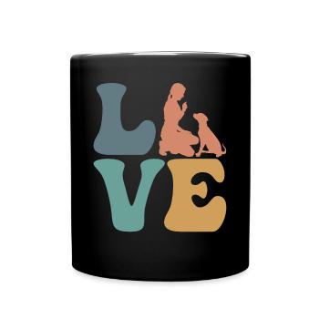 Dog Trainer Dog Training - Full Colour Mug - black - Front