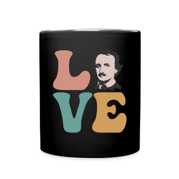 Edgar Allan Poe Écrivain Poète Anglais L - Mug uni - noir - Devant