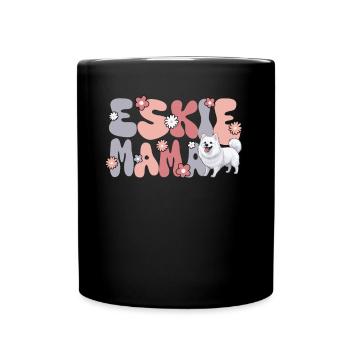 American Eskimo Dog Groovy Eskie Maman - Mug uni - noir - Devant
