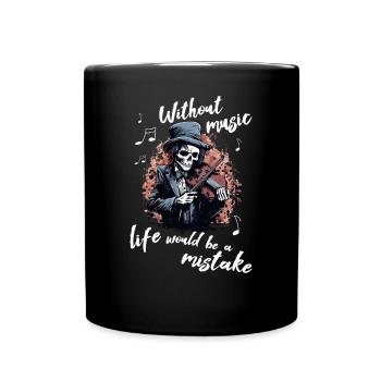 Violinist-Musiker Geigen Musik-Instrumente Geiger - Tasse einfarbig - Schwarz - Vorne