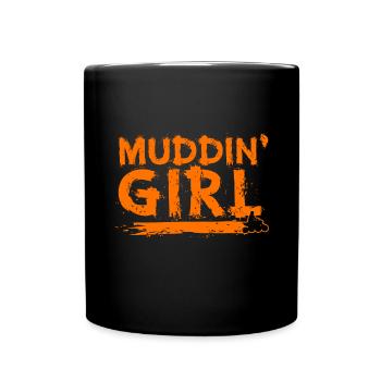 ATV Quad Bike Girl Four Wheel Drive Vehicles - Full Colour Mug - black - Front