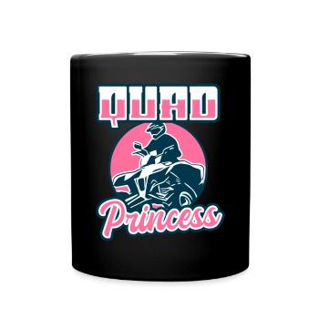 ATV Quad Bike Girl Four-wheel Drive Vehicles - Full Colour Mug - black - Front