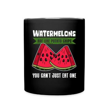 Pâte de pastèque Angurie Arbuse cadeau - Mug uni - noir - Devant
