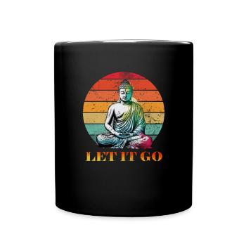 Meditation - Tasse einfarbig - Schwarz - Vorne
