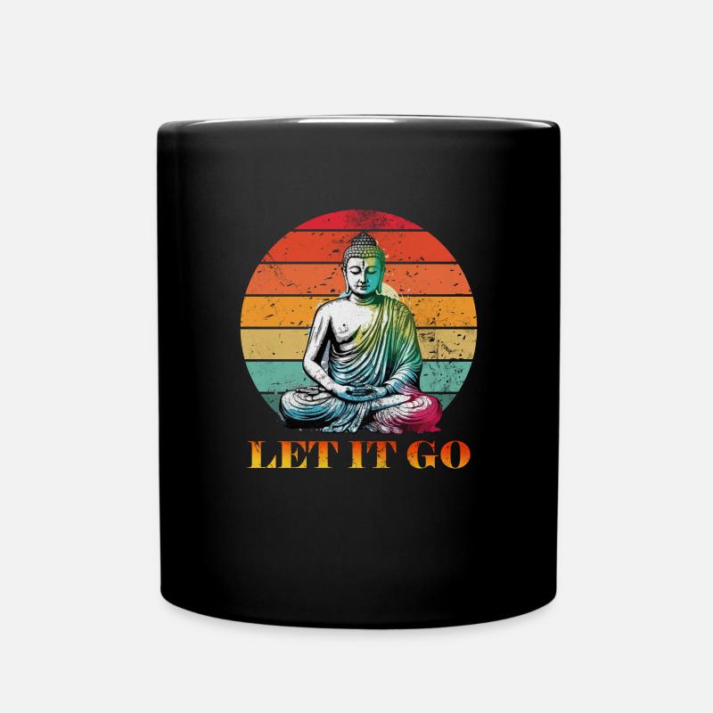 Meditation - Tasse einfarbig - Schwarz