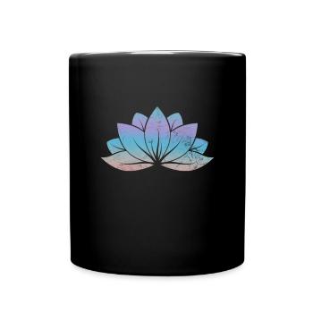 Meditation - Tasse einfarbig - Schwarz - Vorne