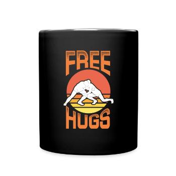 Wrestling Wrestler Fight Wrestling Ringer Gift - Full Colour Mug - black - Front
