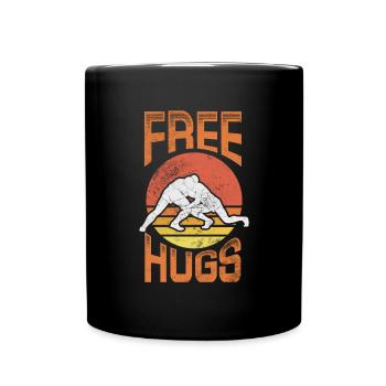 Wrestling - Tasse einfarbig - Schwarz - Vorne