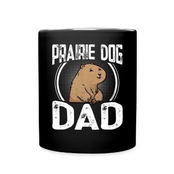 Chien de prairie - Mug uni - noir - Devant
