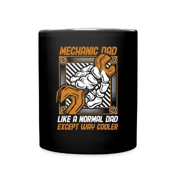Mechanic Dad Way Cool Car Mechanic Master Car - Full Colour Mug - black - Front