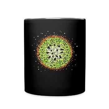 Kiwi Kiwi Fruit Fruits Fruit Salad Vitamins - Full Colour Mug - black - Front
