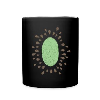 Kiwi Fruits Fruits Costume Substitut Carnaval Carnaval - Mug uni - noir - Devant