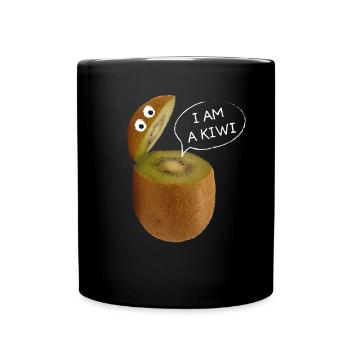 I'm a Kiwi New Zealand Backpacking Travel High School Diploma - Full Colour Mug - black - Front