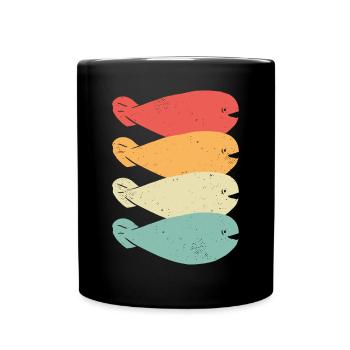 Funny Sacabambaspis Fish Meme Retro - Full Colour Mug - black - Front