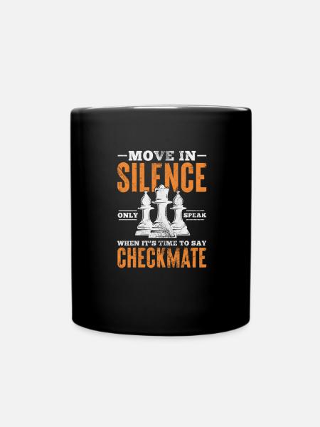 Schach - Tasse einfarbig - Schwarz