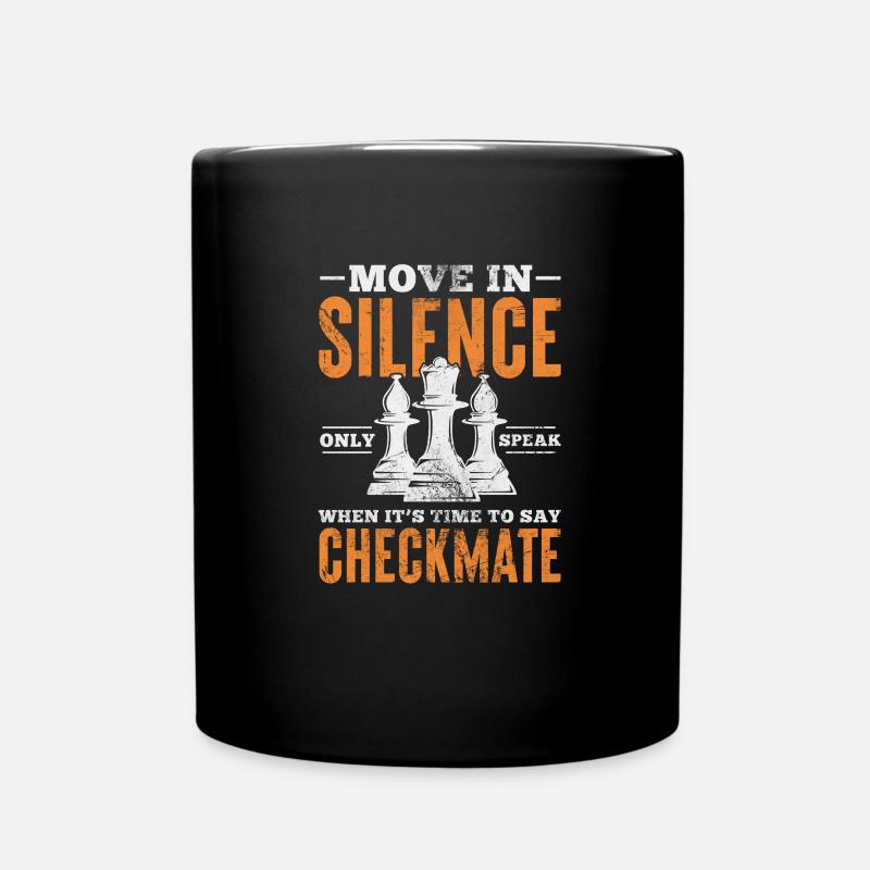 Schach - Tasse einfarbig - Schwarz