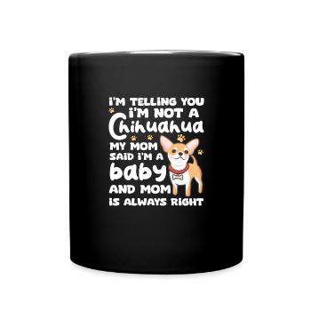 Chihuahua Dog Dog School Dog Owner Gift - Full Colour Mug - black - Front