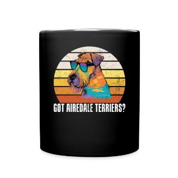 Cadeaux Airedale Terrier - Mug uni - noir - Devant