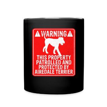 Cadeaux Airedale Terrier - Mug uni - noir - Devant