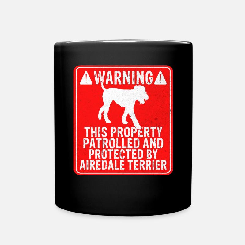 Airedale Terrier Gifts - Tasse einfarbig - Schwarz
