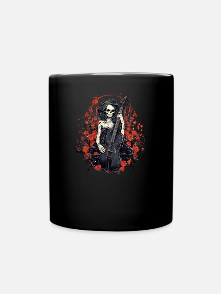 Cellospieler Cellist-Musiker - Tasse einfarbig - Schwarz