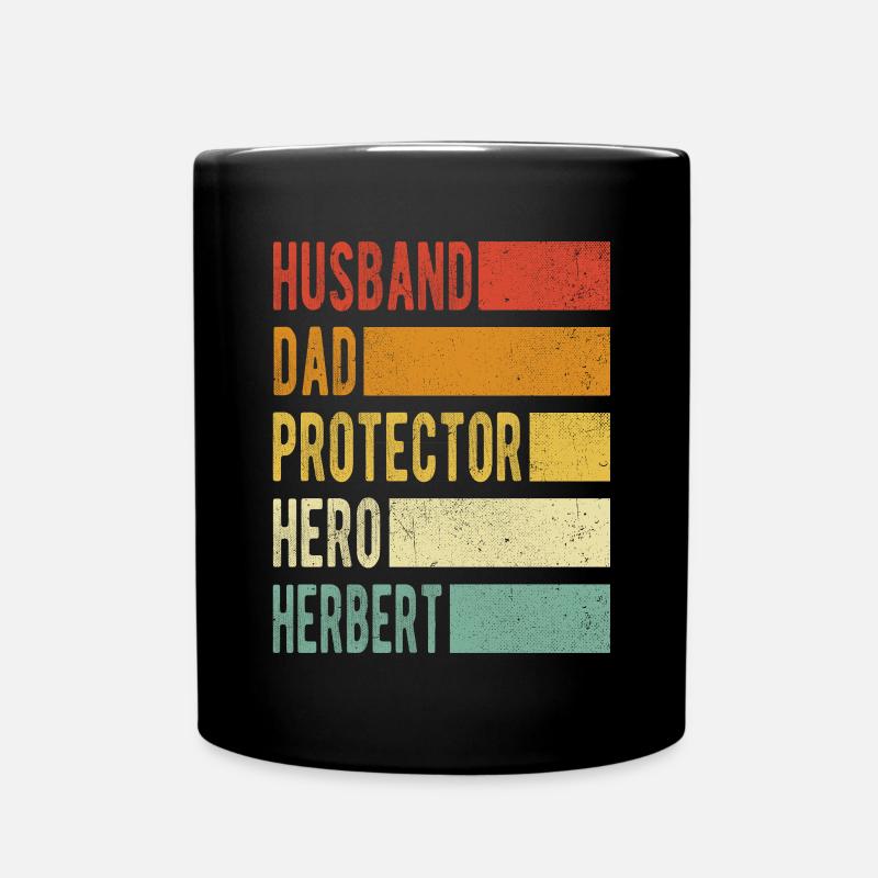 Herbert Name Papa Geschenk - Tasse einfarbig - Schwarz