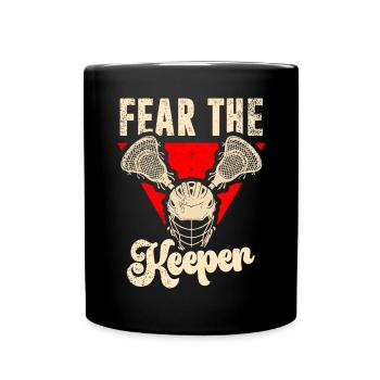 Lacrosse Torwart Lacrosse Handschuhe Kleben Locker - Tasse einfarbig - Schwarz - Vorne