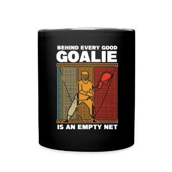 Lacrosse Torwart Lacrosse Handschuhe Kleben Locker - Tasse einfarbig - Schwarz - Vorne