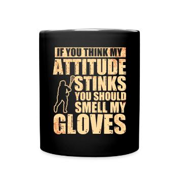 Lacrosse Torwart Lacrosse Handschuhe Kleben Locker - Tasse einfarbig - Schwarz - Vorne