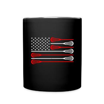 Lacrosse Torwart Lacrosse Handschuhe Kleben Locker - Tasse einfarbig - Schwarz - Vorne