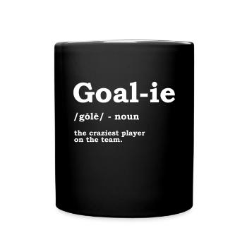 Lacrosse Torwart Lacrosse Handschuhe Kleben Locker - Tasse einfarbig - Schwarz - Vorne