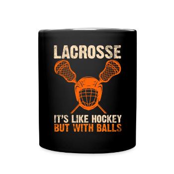 Lacrosse Torwart Lacrosse Handschuhe Kleben Locker - Tasse einfarbig - Schwarz - Vorne