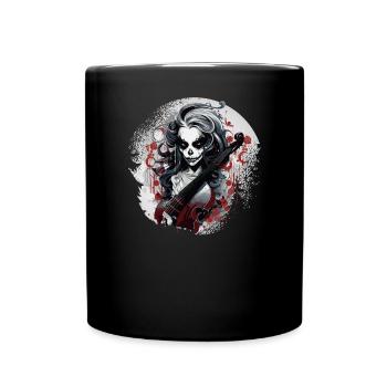 Cello player, cellist-musician, collo music - Full Colour Mug - black - Front