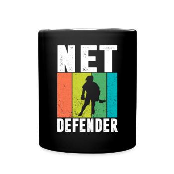 Lacrosse Torwart Lacrosse Handschuhe Kleben Locker - Tasse einfarbig - Schwarz - Vorne